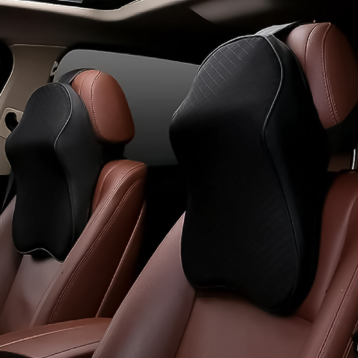 Car Neck Pillow Car Neck Headrest Pillow Memory Foam Car Accessories Cushion Car Seat Head Support Neck Protector Car Seat Neck Pillowfor Driving (1 Pc)