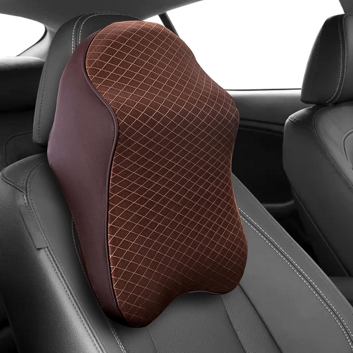 Car Neck Pillow Car Neck Headrest Pillow Memory Foam Car Accessories Cushion Car Seat Head Support Neck Protector Car Seat Neck Pillowfor Driving (1 Pc)